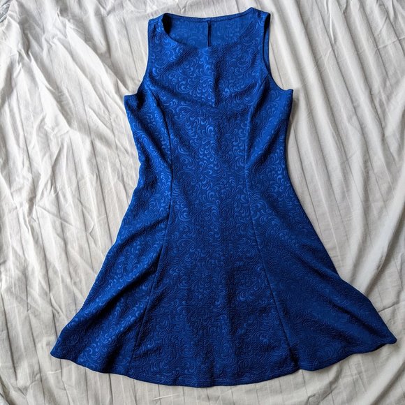 Royal blue A-line dress - Picture 1 of 2